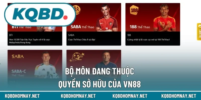 Top bộ môn nổi tiếng của thương hiệu